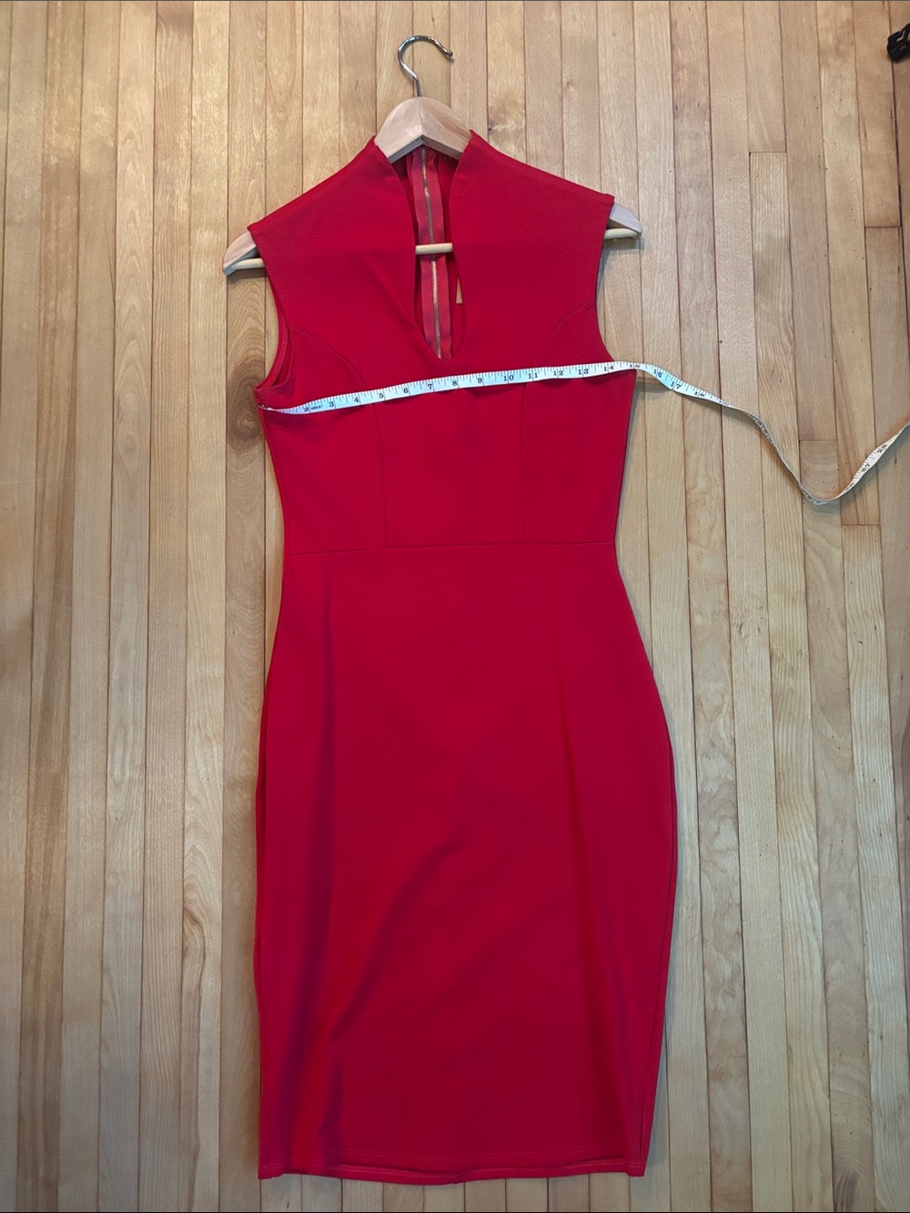 Rolla Coster Red Sleeveless Midi Sheath Dress